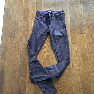 Purple Shimmery  Coated Jegging Jeans - Size 26 - Excellent Condition